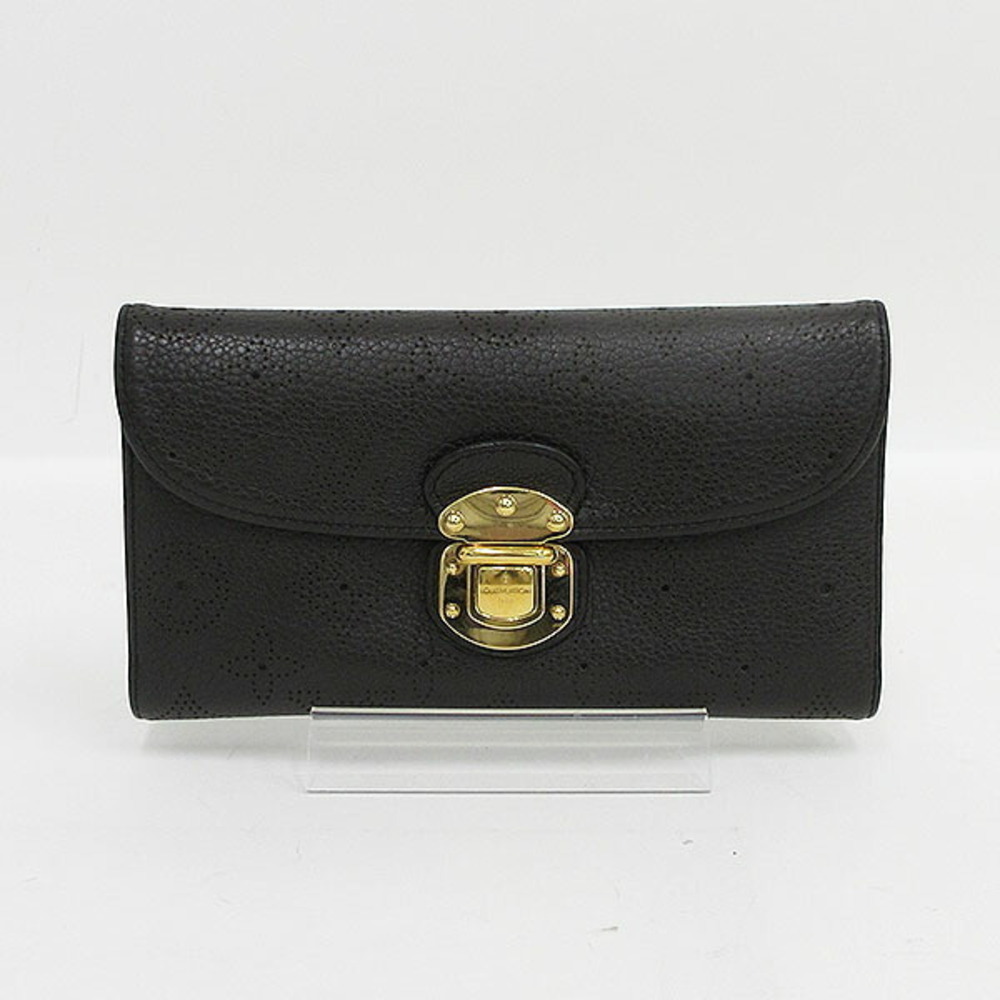 Louis Vuitton Mahina Portefeuille Wallet Amelia Long Chocolate Brown